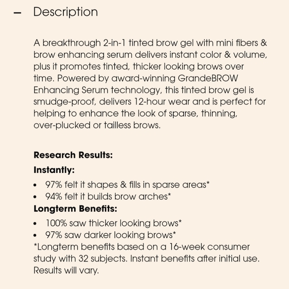 Grande brow 2 in 1 in light - Picture 5 of 5